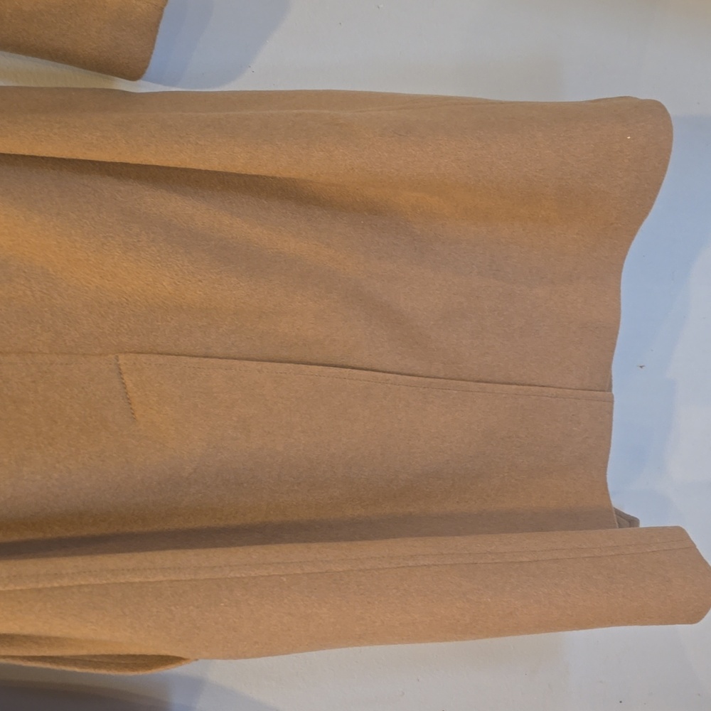 Burberry Cashmere Wool Camel Color Classic Trench Coat Size 2 - Picture 4 of 16
